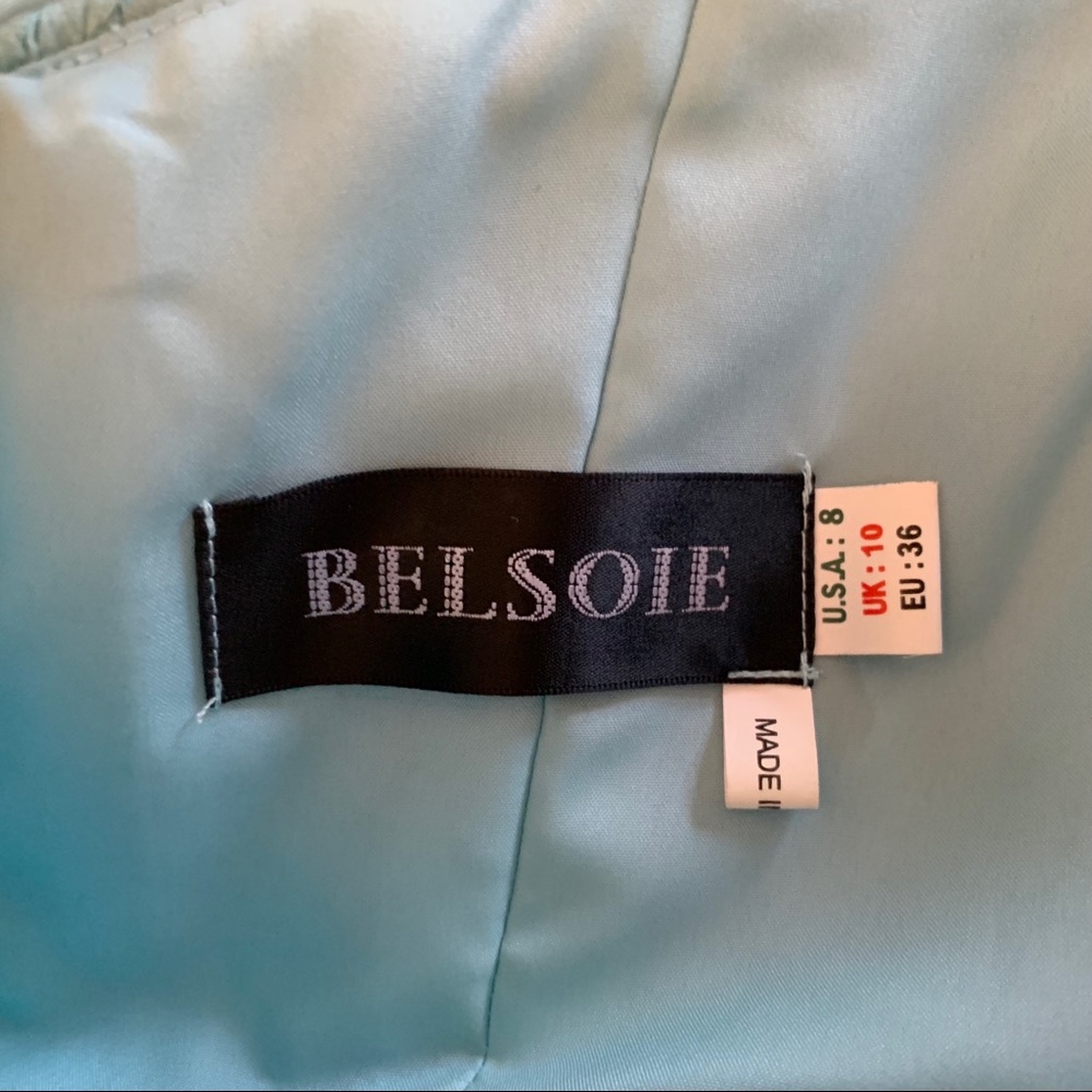Beautiful Belsoie Seaglass Blue Gown! - Picture 6 of 6
